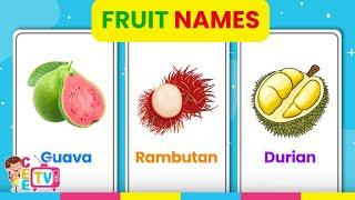 Fruit Names | English Vocabulary for Babies, Toddlers, Preschoolers and Kindergarten Kids