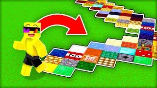 Minecraft But Walking Spawns Random Blocks!