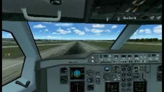 FS2004 A300 Landing KSEA (Cockpit)