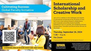 Cultivating Success: International Scholarship and Creative Work