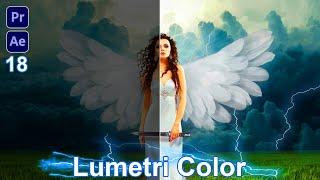 Цветокоррекция Premiere Pro  Lumetri Color Закладка КРЕАТИВНЫЙ Creative   LUT Look Урок 18