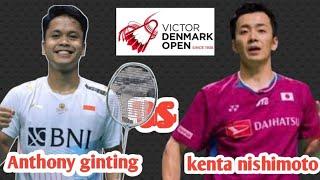 Anthony  ginting [INA] VS kenta nishimoto [JPN] | R32 VICTOR DENMARK OPEN 2024