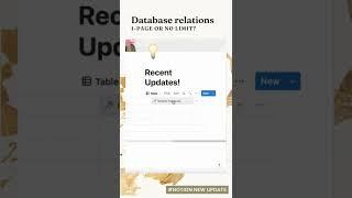 Notion Database relations! one page or no limit #notion #shorts #notiontutorial