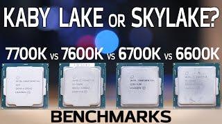 Kaby Lake vs Skylake Benchmarks! 7600K and 7700K vs 6600K and 6700K