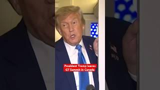 President Trump leaves G7 Summit in Canada #trump #news