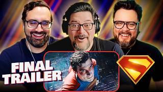 SUPERMAN (2025) FINAL TRAILER REACTION! DC Universe • James Gunn • David Corenswet