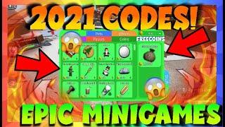 [ALL 2021 CODES] ALL NEW WORKING EPIC MINIGAMES *GEAR AND PETS* CODES FOR 2020-2021! ROBLOX CODES!