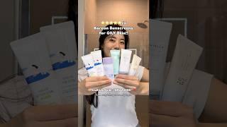 S-TIER KOREAN SUNSCREEN RECOMMENDATIONS for OILY Skin! (YesStyle Code: “SALLYCHOI”)