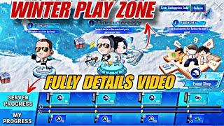 WINTER PLAY ZONE EVENT EXPLAIN IN PUBG MOBILE | PLAY ZONE SERVER PROGRESS PUBG MOBILE