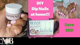 How To Dip Nails at Home | Rossi Nails Glam Powder Trial Kit