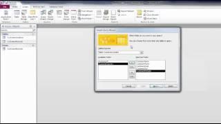 Create Query in Microsoft Access using Query Wizard