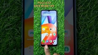 How To Safe Mode Off From POCO C51  POCO Mobile Me Safemode Kaise Hataye #shorts #viral #safemode