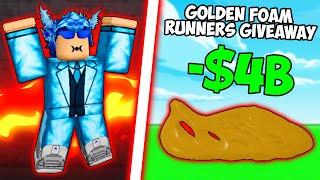 Giving Away Golden Foam Runners In Sneaker Resell Simulator (Roblox)