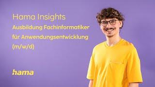 Hama Insights | Ausbildung Fachinformatiker für Anwendungsentwicklung (m/w/d)