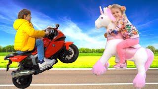 Bogdan and Anabella have a PonyCycle adventure