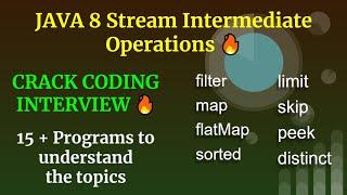 Java 8 all stream operations with Examples | Intermediate Operations