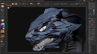 Zbrush Speed Sculpt: Dragon Bust (Decimation Master/ Zmodeler Technique)