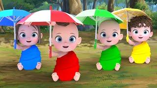 Color Umbrella! | Rain Rain Go Away Babies Song Nursery Rhymes | Baby & Kids Songs