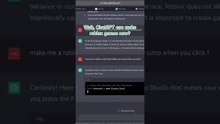 ChatGPT scripting  #shorts #roblox #script