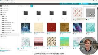 Silhouette Studio - Adding Patterns to the Library