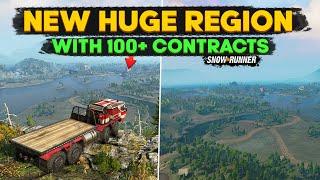 New Huge Region with 100+ Contracts in SnowRunner Must Try Map Before Season 15 Release