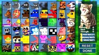 Super FNaF WORLD All 48 NEW Animatronics Unlocked (All Characters)