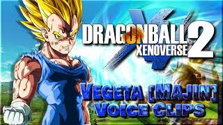 All Vegeta (Majin) Voice Clips • Dragon Ball Xenoverse 2 • Voice Lines (Christopher Sabat)
