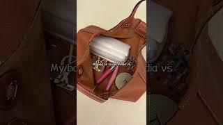 Online and real#bag #handbags#bagcollection#blackbag #fashion #highqualitybag #whatsinmybag
