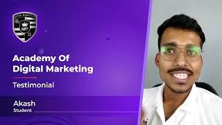 Student Testimonial - Akash - ADM's Alpha Marketer Foundation Program