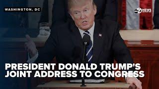 WATCH: President Donald Trump delivers joint address to Congress