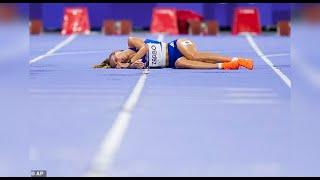 Terrifying Scene French Athlete Alessia Zarbo Collapses During 10,000m Final #paris2024 #olympics