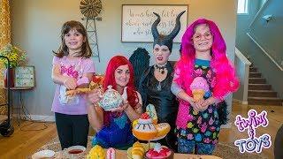 Maleficent gets OUT OF JAIL, has a tea party with Little Mermaid ARIEL!!