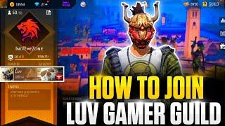 HOW TO JOIN V BADGE GUILD || HOW TO JOIN V BADGE GUILD IN FREE FIRE || HOW TO JOIN LUV GUILD 