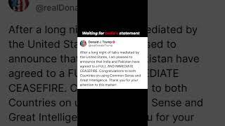 Donald Trump Tweet for India Pakistan War #indiapakistanwar #trending #trendingshorts