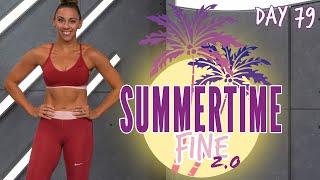 40 Minute Low Impact HIIT Cardio and Abs Workout | Summertime Fine 2.0 - Day 79