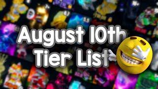 [YBA] August 10th Tier List!