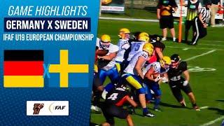 GERMANY X SWEDEN | IFAF EUROPEAN U19 CHAMPIONSHIP | Game Highlights