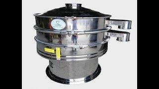 Sieve machine for washing powder.