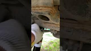 Установка домкрата на заднее колесо Прадо 150 (Jack-screw installation on rear wheel Prado 150)