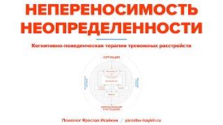 Непереносимость Неопределенности при тревожных расстройствах — Когнитивная модель (Ярослав Исайкин)