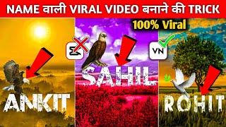 VN App से ? Trending Name ArtVideo Editing 100% Viral? Urban Jungle Font Photo Editing