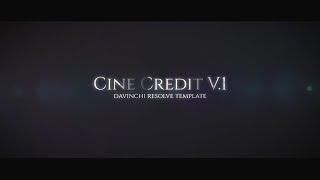 Cine Credit ( Davinci Resolve Template )