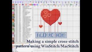 Making a simple pattern in WinStitch/MacStitch