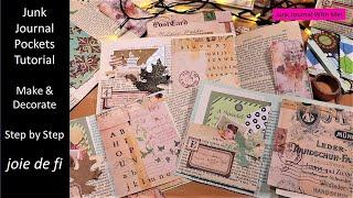 Junk Journal Pockets Tutorial  Make And Decorate Step By Step 