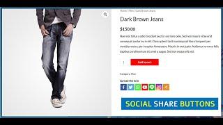 how to add Social Media Sharing to Product Pages || woocommerce product share plugin ||