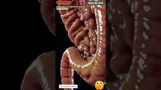 Digestive System Struggling with Constipation Animation | Gut AI Art | 08