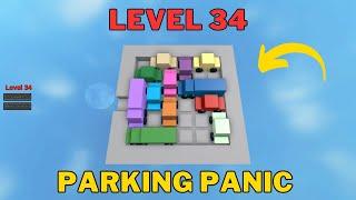 How To Solve Parking Panic Level 34 | Roblox