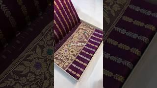 a very beautiful saree pure katan silk banarasi handloom kadhwa sarees buy now 9026131559 #shorts