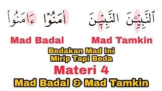 Belajar Mad Badal & Mad Tamkin Untuk Pemula + Contoh & Praktek di Qur'an Cetakan Madinah & Indonesia