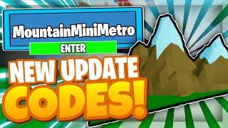 ALL NEW *MOUNTAINS* UPDATE OP CODES! Mini Metro Roblox